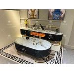 Generic Italian Fireplace TV Stand And Center Table For Smart Home