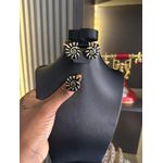 Fashion Earrings Colorful earrings and ring set.