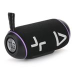 product_image_name-T&G-TG-695 Wireless BT Woofer Speaker Outdoor Portable Portable Fabric Art Subwoofer RGB Light IPX5 16W BLACK-1