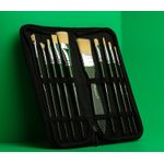 10 Pieces Multipurpose Artist Paint Brush Set+Carrying Case