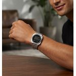 Skmei Square  Stainless Steel Digital Wrist Watch Silver - image 2