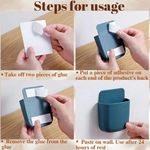 product_image_name-Flushrenic-6 Pcs Remote Control Holder Wall Mounted-7