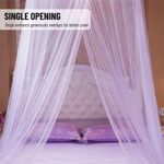 Universal Mosquito Net Dome Single Entrance Fine White