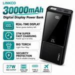 LINKCO 30000mah High Speed digital Fast Charging Powerbank
