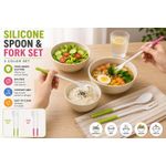 Cookworks Silicone spoon and fork set - image 3