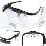 Generic LED rechargeable head-mounted magnifying glass with interchangeable lenses - image 3