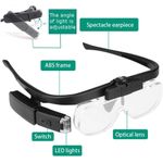 Generic LED rechargeable head-mounted magnifying glass with interchangeable lenses - image 7