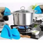  Heat Resistant  Oven Mitts Mini Pinch Grip Kitchen Cooking Gloves Pair   