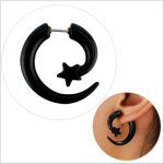 Start Gothic Spiral Horn Earing For Men