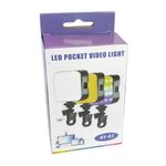 Rechargeable LED Pocket Video Light With Clip RGB