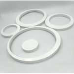 Generic 5PCS 3D Indoors Studio Decor Circles Wall Stickers - White - image 3