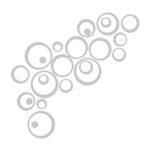 Generic 5PCS 3D Indoors Studio Decor Circles Wall Stickers - White - image 7