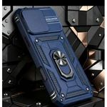 Pouch IPhone 14 Pro max, Rugged Armor Protection Case With Slide Camera Cover & Ring Holder Stand
