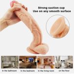 product_image_name-Dildo-GSPOT 9" Giant Realistic Feel Soft Giant Dildos, Realistic Dildos, Big Dildos, Silicone Dildos, Rose Flexible Sucker Dildos, Dildos for Sex Toy For Women, Thick Buy Dildos Online, Best Dildos For Beginners, Huge Didos,Dual Density Dildos -Flesh-3