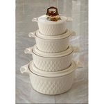 4 SETS INSULATED DINNER PLATES