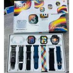 i90 SMARTWATCH SUITE WITH 7 STRAPS 3 WATCHES AND EARBUDS