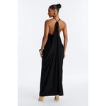Fashion Selena Backless Drape Maxi Dress