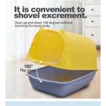 TD Fully Enclosed Cat Litter Box - XLarge Yellow/Grey - image 2