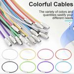 product_image_name-Generic-10pcs Colorful Stainless Steel Key Rings with Coiled Cable - Assorted Colors, Durable and Stylish, Ideal for Everyday Use, Portable Key Accessory  Colorful Key Rings Durable Key Chains Cute Keychain Keychain Ring Sets-3