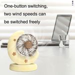 Generic Mini moon rechargeable fan - image 2