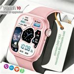 Generic Full Touch Screen Smart Bluetooth Call Smartwatch - For Android and iOS - Pink