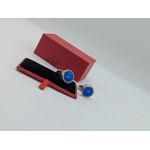 Fashion Elegant Blue Dial Watch-Face Cufflinks - image 2