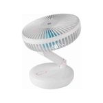 Dp 8000mAh Rotating rechargeable fan with LED light-7681 - image 2