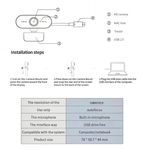 Generic Full HD 1080P USB Web Camera With Microphone for Live Video Call Conference, E-Learning - image 5
