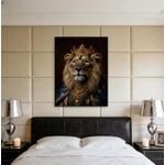 product_image_name-Generic-Black and gold abstract lion canvas painting - Lion King crown decorative painting-Self-adhesive home decoration wall sticker mural & Murals-Stickie Art Canvas(Unframed) Printed Wall Art-5