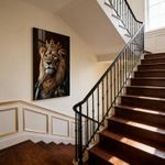 product_image_name-Generic-Black and gold abstract lion canvas painting - Lion King crown decorative painting-Self-adhesive home decoration wall sticker mural & Murals-Stickie Art Canvas(Unframed) Printed Wall Art-6