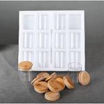 product_image_name-Generic-12-Piece Glass Jar Set  with Bamboo Lid/cover . storage container for spice. storage container.-3