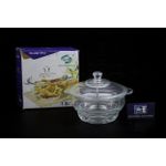  Clear Glass Cooking & Serving Pot with Lid