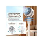 Generic F1 Adjustable Rotating Pedestal Rechargeable Standing Fan With Remote Control - image 6