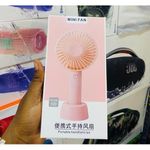 Generic Mini Modern Small Handheld Turbo Fan - Portable USB Rechargeable Fan with Powerful Wind - image 2