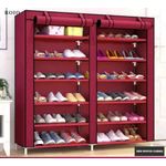 Quality Fabric Cloth Wardrobe Wine Color