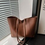 product_image_name-Fashion-Elegant large capacity tote bag with pendant- brown-2