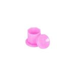 Planet Nails Plastic Dappen Dish & Lid (Pink)
