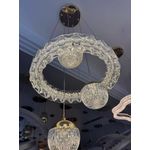 Luxurious crystal dropping chandelier
