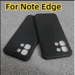 Infinix Note Edge Silicone Case & Pouch – Slim, Durable & Shock-Absorbing with Advanced Camera Protection. ( Black )