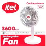 product_image_name-Generic-Itel  Rechargeable Fan  3600mah with 5blade shaking head -1