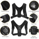 Generic Unisex Posture Corrector For Men Women Adjustable Back Trainer Shoulder Straps Hunchback Brace Support Belt - image 7
