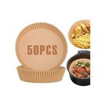 50Pcs Air Fryer Disposable Paper Liners Round Parchment