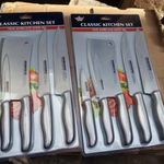 Stainless Steel 5-piece Classic Kitchen Set featuring silver-toned ergonomic handles.