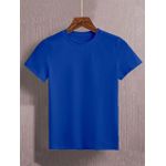 UNISEX PLAIN ROUND NECK POLO-BLUE