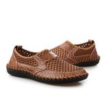 product_image_name-Fashion-Men's Big Size Breathable Beach Shoes-Brown-3