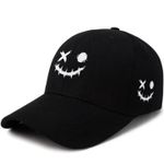 Unisex City Face Cap: Black 