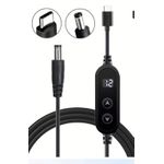 product_image_name-Generic-Adjustable Voltage Type C To DC Cable 5v-20v Fast Charging WIFI dc power cable and router cable-2