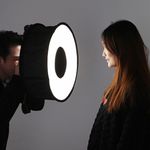 Puluz 45cm Round Style Macro and Portrait Softbox SpeedLite Flash Light Foldable Diffuser - image 2