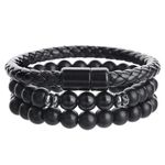 Fashion The Onyx Eclipse Premium Bracelets Stack-3Pcs - image 4