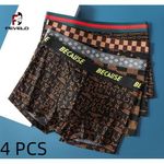 4 PCS Men Underwear Boxer Breif